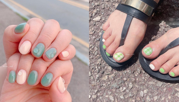 春夏美甲款式2021_夏天美甲款式